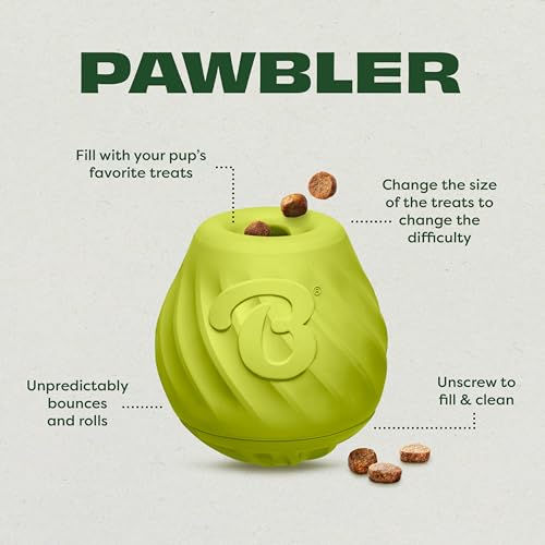 Image of Benebone Ball /Bone Medium /Pawbler Rubber Pet Toys, 3-Pack