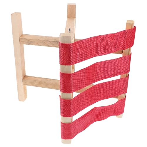 Healeved tabouret pliant portable bois composite camping pliable - 2