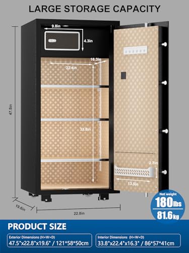 Image of TIGERKING Large Safe for Home 11.5 Cu Ft, Digital Touchscreen Keypad