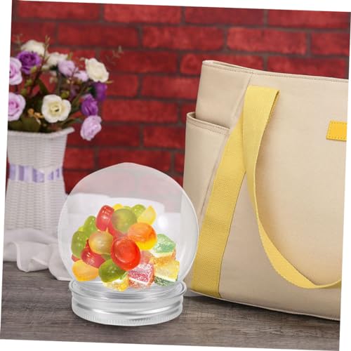 Bolas de nieve de plástico con tapa de aluminio para decoración 3