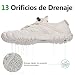 Imagen de SAGUARO Unisex Zapatos de Agua Antideslizante Secado Rápido Natación Playa Surf Escarpines para Hombre Mujer Blanco Crema