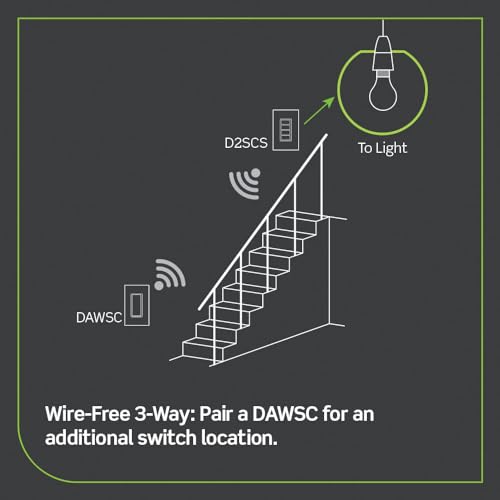Image of Leviton Decora Smart Controller Switch, Wi-Fi 2nd Gen, Neutral Wire Required, Works with My Leviton, Alexa, Google Assistant, Apple Home /Siri, & Wired or Wire-Free 3-Way, D2SCS-1RW, White (Pack of 2)