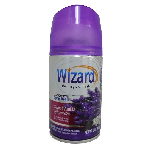 Wizard Automatic Spray 5Oz Refill (Package May Vary) Pack of (Sweet Vanilla Lavender, 3)
