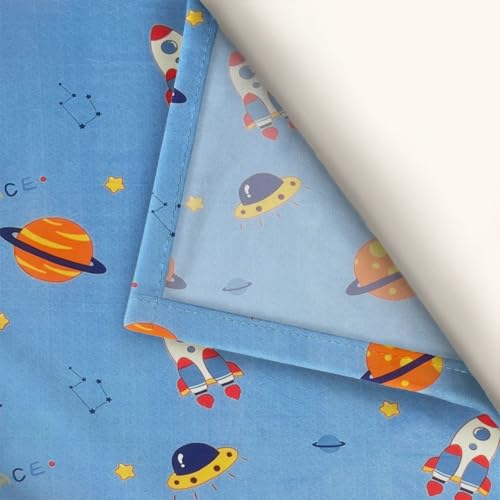 Image of Weave & Decor Cotton Feel Kids Bedsheet Double Bed 90x90 inches, Soft Fabric, Includes 2 Pillow Covers 20x30 inches