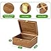 DRASTAR Wooden Keepsake Box, Large Acacia storage box with a Hinged Lid, Memory treasure box for Crafts and Photo Storage