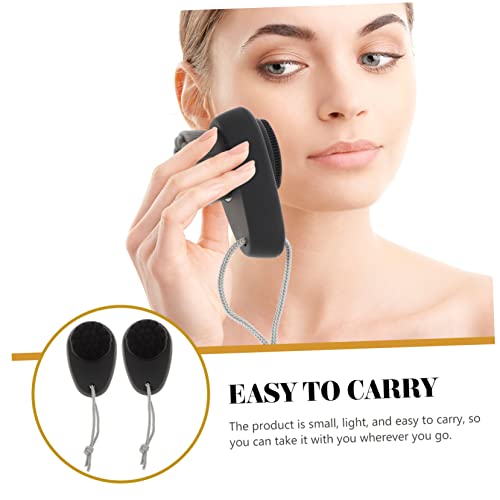 Beavorty 2Pcs Escova De Limpeza Facial De Dupla Face Esfoliante De Couro Cabeludo Poros Escova De Li