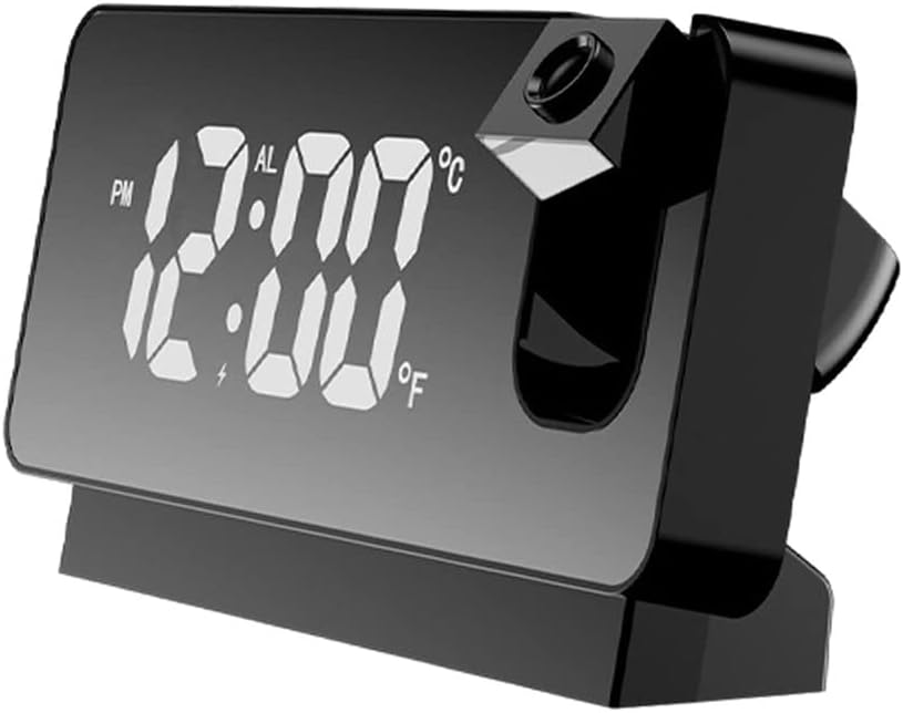 LED Display Digital Projection Alarm Clock Mute Office