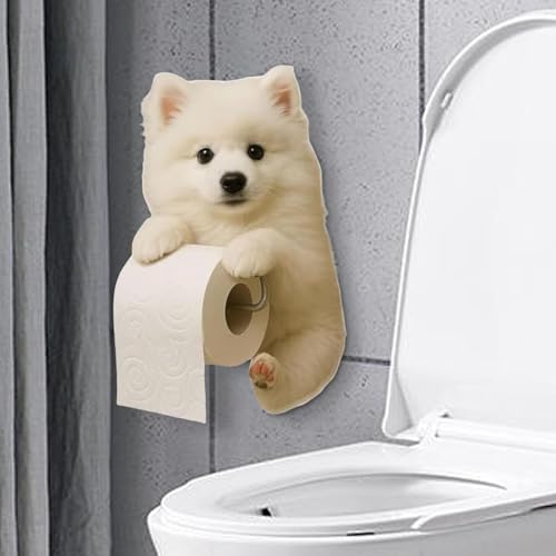Portatoallas lindo de pared que ahorra espacio y decora con su forma de perro 8