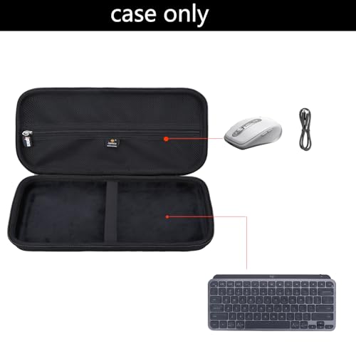 Étui Logitech MX Keys Mini Aproca : housse de transport rigide pour clavier sans fil