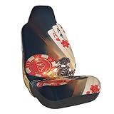 Instructions d'entretien : nos housses de siège avant de voiture Casino Poker Chips sont lavables en machine et peuvent également être lavées à la main pour un entretien facile. Séchage rapide et facile d'entretien, conçu pour résister à une utilisation régulière