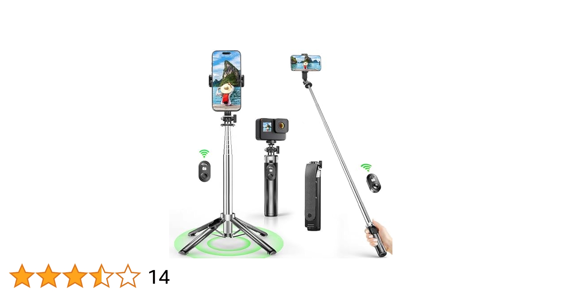 最新Android・iPhone・GoPro対応❣瞬間接続＆安定感抜群❤三脚 41f8Nz8HseL.jpg_BO30,255,255,