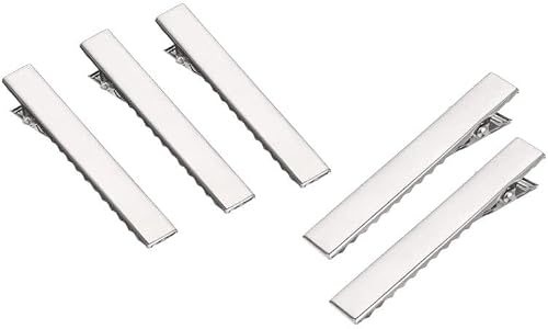 5-Pack Metal Sectioning Hair Clips - Silver