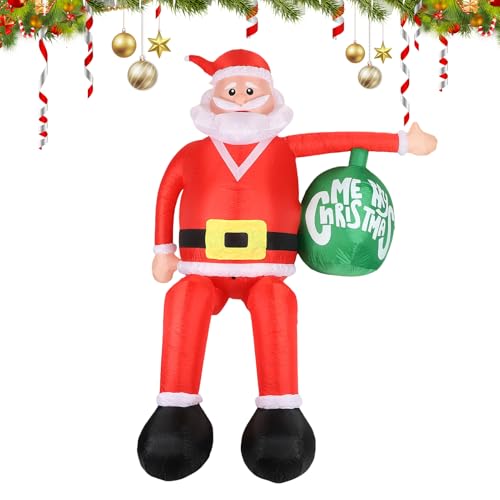 Père Noël gonflable résistant aux intempéries pour sublimer vos scènes de Noël