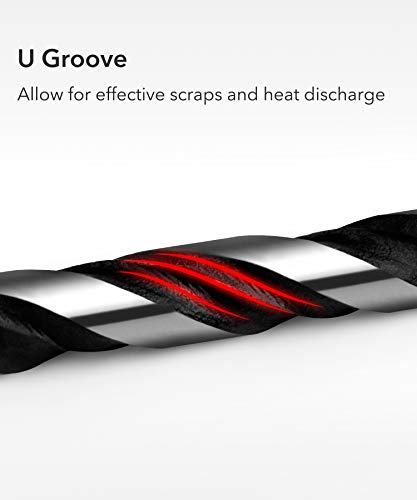 Qwork 10 Pcs Set 8Mm (5/16") Multi-Material Drill Bit Set For Tile,Concrete, Brick, Glass, Plastic And Wood Tungsten Carbide Tip Best For Wall Mirror And Ceramic Tile On Concrete And Brick Wall #TOP3