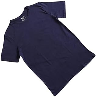 تيشيرت قطن سادة برقبة دائرية للرجال من ميركاتي