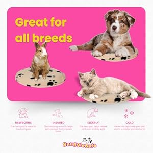 The Original Snugglesafe Microwave Heating Pad Disc Microwavable Heated Pet Bed