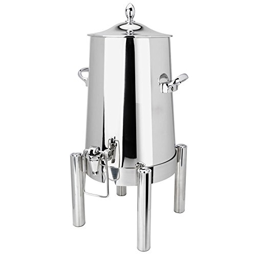 Eastern Tabletop 3023 Pillar'd 3 Gallon Stainless Steel Insulated Coffee Urn with Hands-Free Spigot