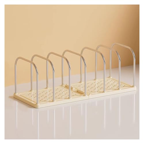 Plastics Bookend, Desk Organizer Holder for Books,Magazine and File，for Office, Student Dorm，School(Yellow)