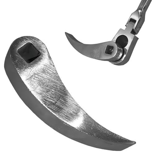 Crowbar Adapter Head Tools, Crowbar Wrench Adapter, Crowbar Adapter, Pry Bar, Lever Adapter Head, Crowbar Adapter Head, Verstellbarer Brechstangen-Adapterkopf, Fits 3/8 Inch Ratchet (Silver)