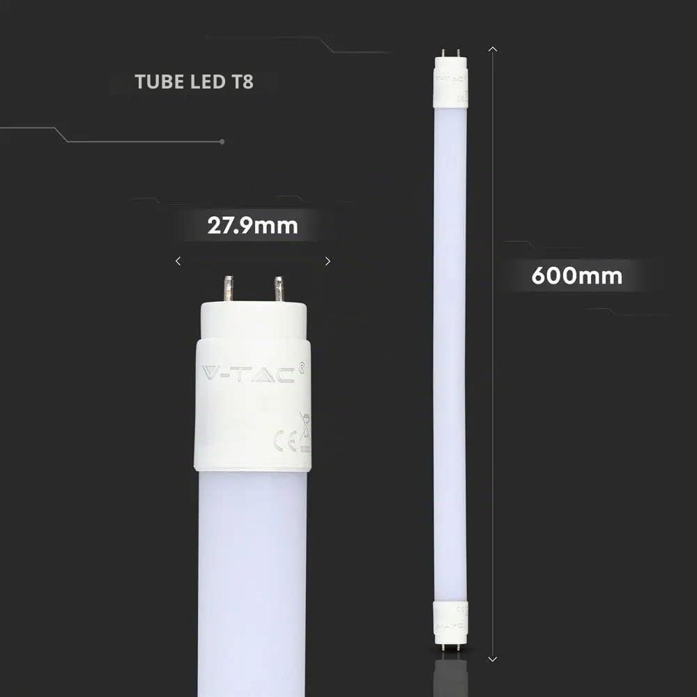 V-TAC - Tube LED 60 cm, 120 cm, 150 cm - Angle d'éclairage : 160°, Weisses Licht (6400k), G13, 10.00W, 230.00V