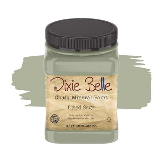 Chalk Finish Furniture Paint - Dried Sage