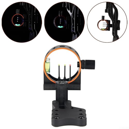 Bulevisiter 3-Pin Fiber Optic Bow Sight For Compound And Recurve Bows, Adjustable Sight With Enhanced Accuracy, Precision Aiming Points - Image 3