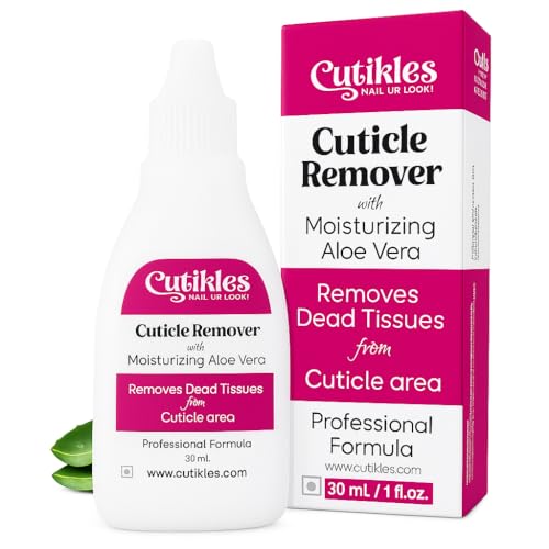 CUTIKLES CUTIKLES Cuticle Remover Gel. Quick-Action, No-Spill Professional Gel Formula Removes Dead Tissues from Cuticle Area Instantly. Moisturizing Aloe Vera protects & hydrates nails - 1 Fl Oz