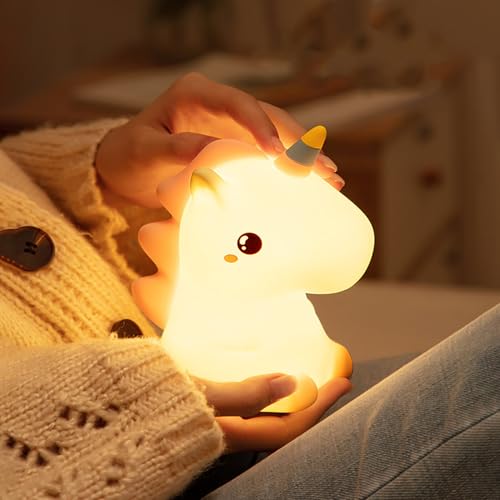 Lámpara de noche unicornio de silicona Toddmomy miniatura 6