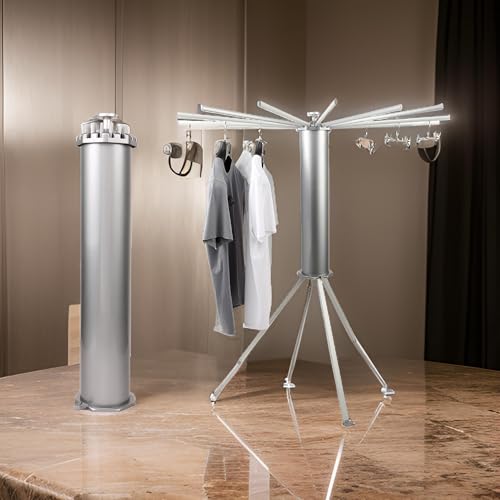 2 in 1 Wäscheständer & Kleiderständer Octopus platzsparend aus Aluminium & Kunststoff