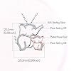 Mother-and-Daughter-Animals-Necklace-925-Sterling-Silver-Original-Mothers-Day-Birthday-Charms-Gifts-for-Mommy-Grandmom-and-Girls-Jewelry-Family-Present-Gift Mother and Daughter Animals Necklace 925 Sterling Silver Original Mother's Day Birthday Charms Gifts for Mommy Grandmom and Girls Jewelry Family Present Gift (Mama Elephant)