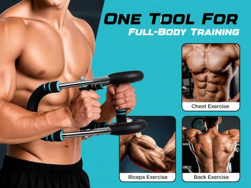 Image of AMTARYAMI Twister Arm Trainer for Men | Flexible Chest Workout Equipment for Home Gym | Muscle Builder & Strength Training for Arms | 66-88-110lb Adjustable Resistance Levels