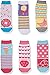 Jefferies Socks Little Girl's Sweat Treats Ice Cream/Donuts Fashion Crew Socks 6 Pair Pack Sockshosiery, Multi, Small