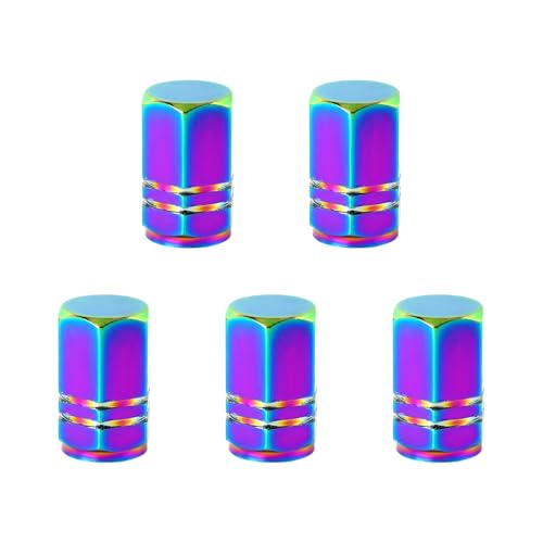 Capuchones para válvulas de neumáticos para bicicletas de aleación de aluminio 5 piezas diseño ligero alta dureza cubierta para ciclismo al aire libre