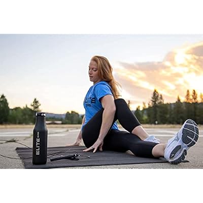 EliteSRS Jumps Premium Jump Rope Mat - Large Format Non Slip Mat - Home Workout Exercise Mat - Suitable for All Surfaces