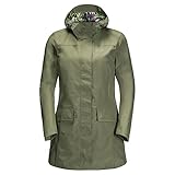 cape jacken für rollstuhlfahrer leicht, sehr atmungsaktiv Jack Wolfskin Damen Cape York Paradise Coat W Jacke, Light Moss, S