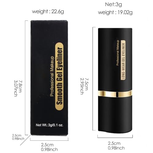 Delineador retráctil negro mate MooGlamor miniatura 7