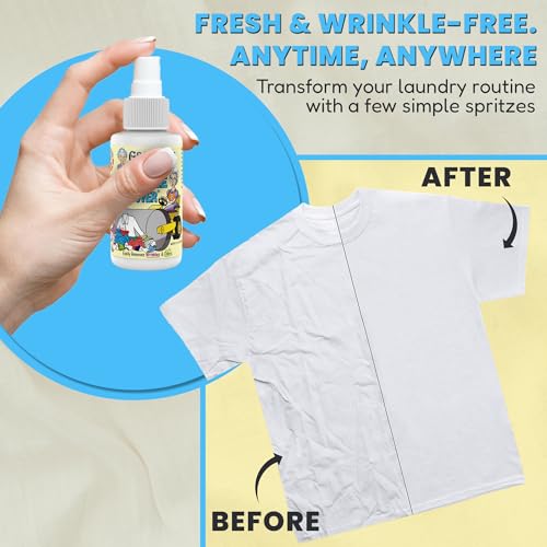 Image of Grandma's Secret Wrinkle Remover - Wrinkle Release Spray, Odor Eliminator, and Fabric Refresher Spray - Chlorine and Bleach Free - 3 oz, 2 Pack