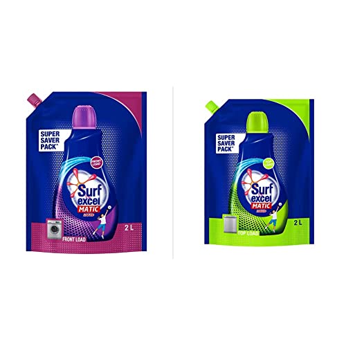 Surf Excel Front Load Matic Liquid Detergent Pouch - 2 L &...