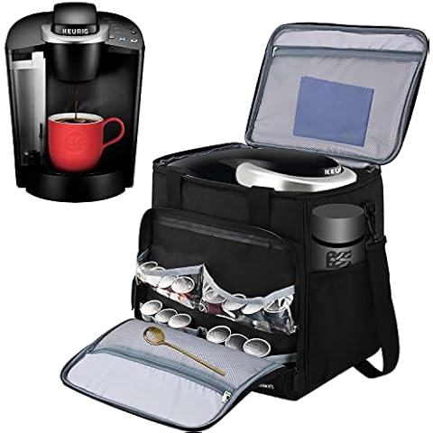 Travel Coffee Maker Carrying Bag Compatible with Keurig K-Classic/Keurig K-Elite,Single Serve Coffee Maker Portable Storage Bag with Shoulder Strap(Patented Design) Cover