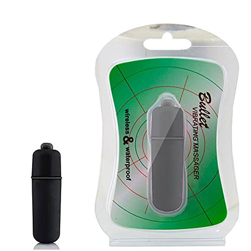 Microcápsula Vibratória Emborrachada Cor Preta 6 cm x 1,8 cm