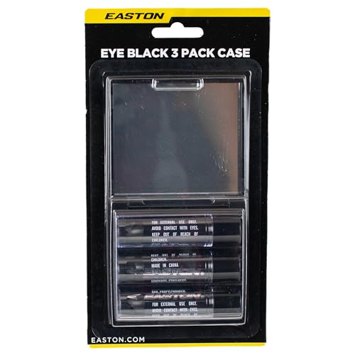 Easton | Eye Black Stick | Retractable Tube/Glare Reduction | Adult & Youth Baseball/Softball | 3 Pack