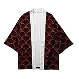 Japanischer Kimono Sommer Karpfen Drucken Lose Shirt Streetwear Top Casual Frau Mann Kimono Jacke Paar Yukata hf-3201 S