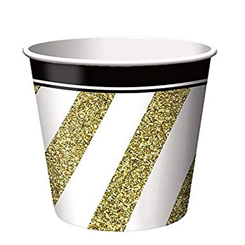 Creative Converting Black and Gold Paper Cups