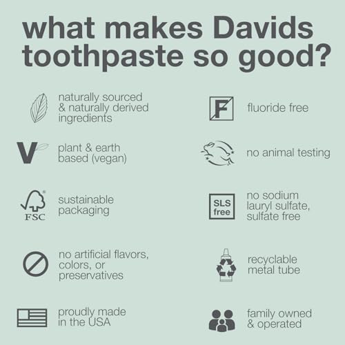 Image of Davids Kids & Adults Fluoride Free Whitening Orange Vanilla 5.25oz