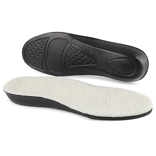 Knixmax Outdoor Einlegesohlen Winter Damen Herren Lammwolle...