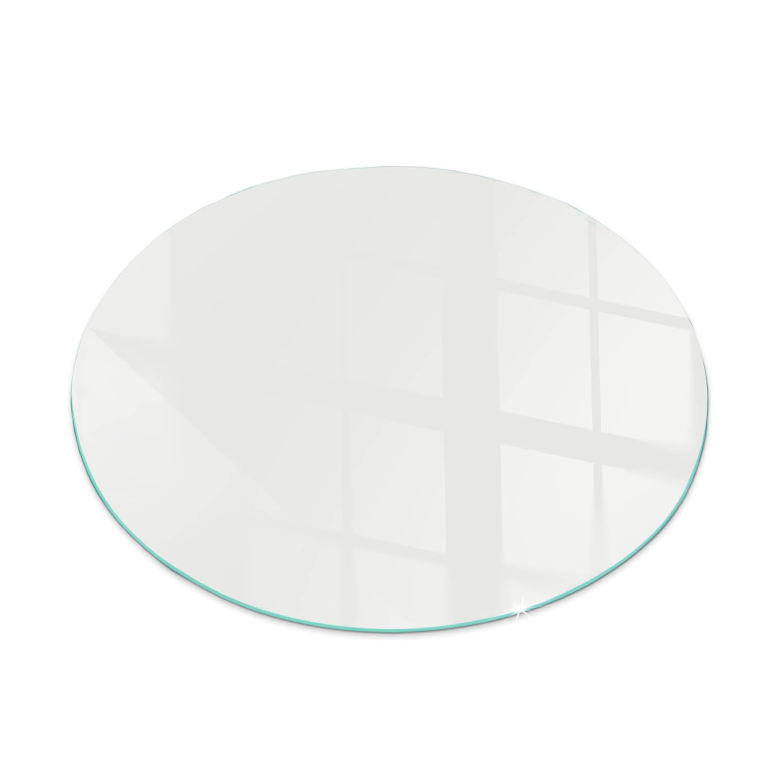 Plaque de protection pour foyer de cheminée en verre trempé 80cm ivoire