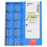 HomeVortex MGMN200-G H01 Hartmetall-Einsätze für Aluminium-Rillen, 2,0 mm indexierbare Schneidwerkzeugspitzen für Halbfinishing und Finishing mit hohem Grip und starkem Verschleiß, 10 Stück