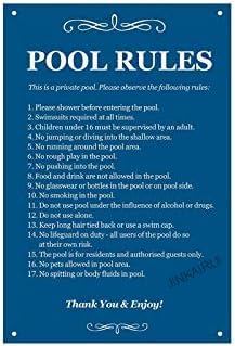 Blue Pool Rules Private Please Observe�A�C�A���y�C���e�B���O���^���v���[�g�u���L�T�C�����B���e�[�W���g���z�[���n�E�X�}���P�[�u����6x8�C���`
