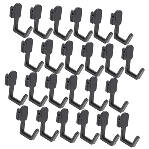 CLISPEED 24 Pezzi Gancio Per Pioli Ganci Per Pannelli Forati Appenderli Gancio Appendere Il Pannello Ganci a Piolo Pannelli Forati Garage Staffa Pesante Plastica