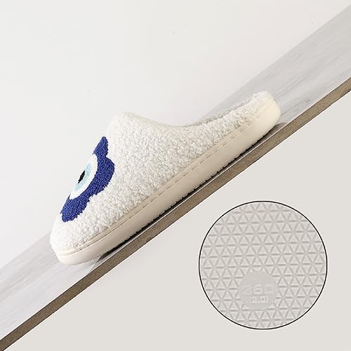 Image of LNERIP Animal Slippers Fruit Slippers Plant Slippers Various Cartoon Patterns Fluffy Soft Memory Foam Retro Indoor Outdoor Home Couple Shoes